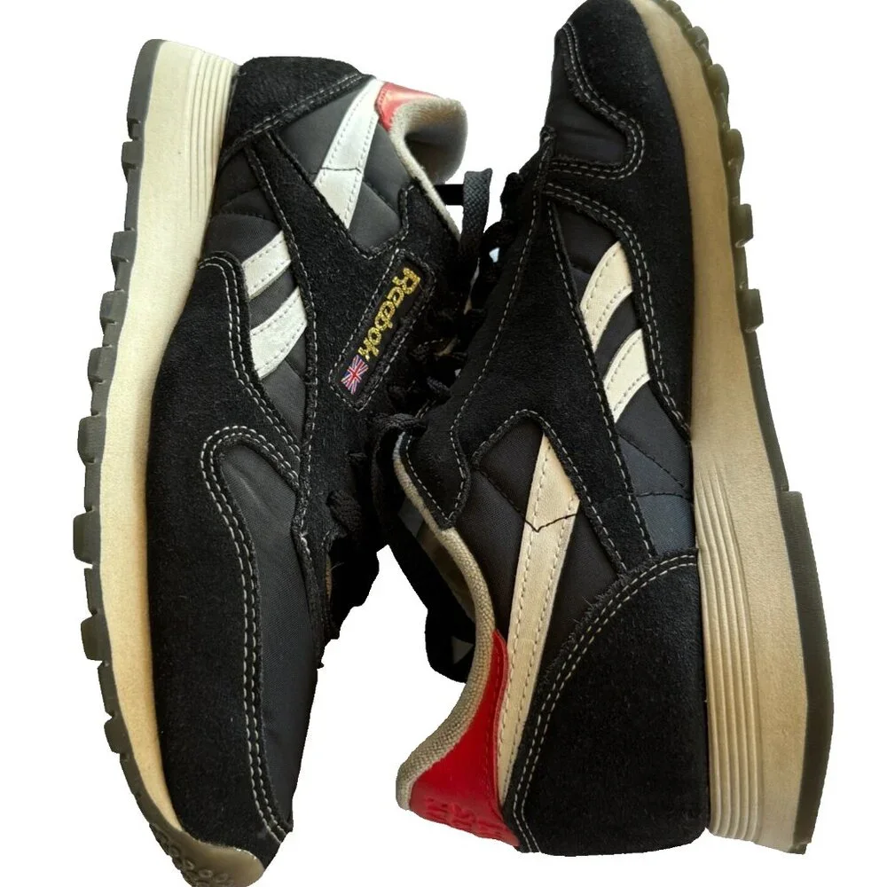 REEBOK HUMAN RIGHTS NOW CLASSIC LEATHER SHOES MENS 7 BLACK LIFESTYLE SNEAKERS
